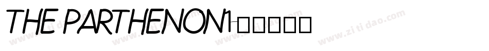 THE PARTHENON1字体转换